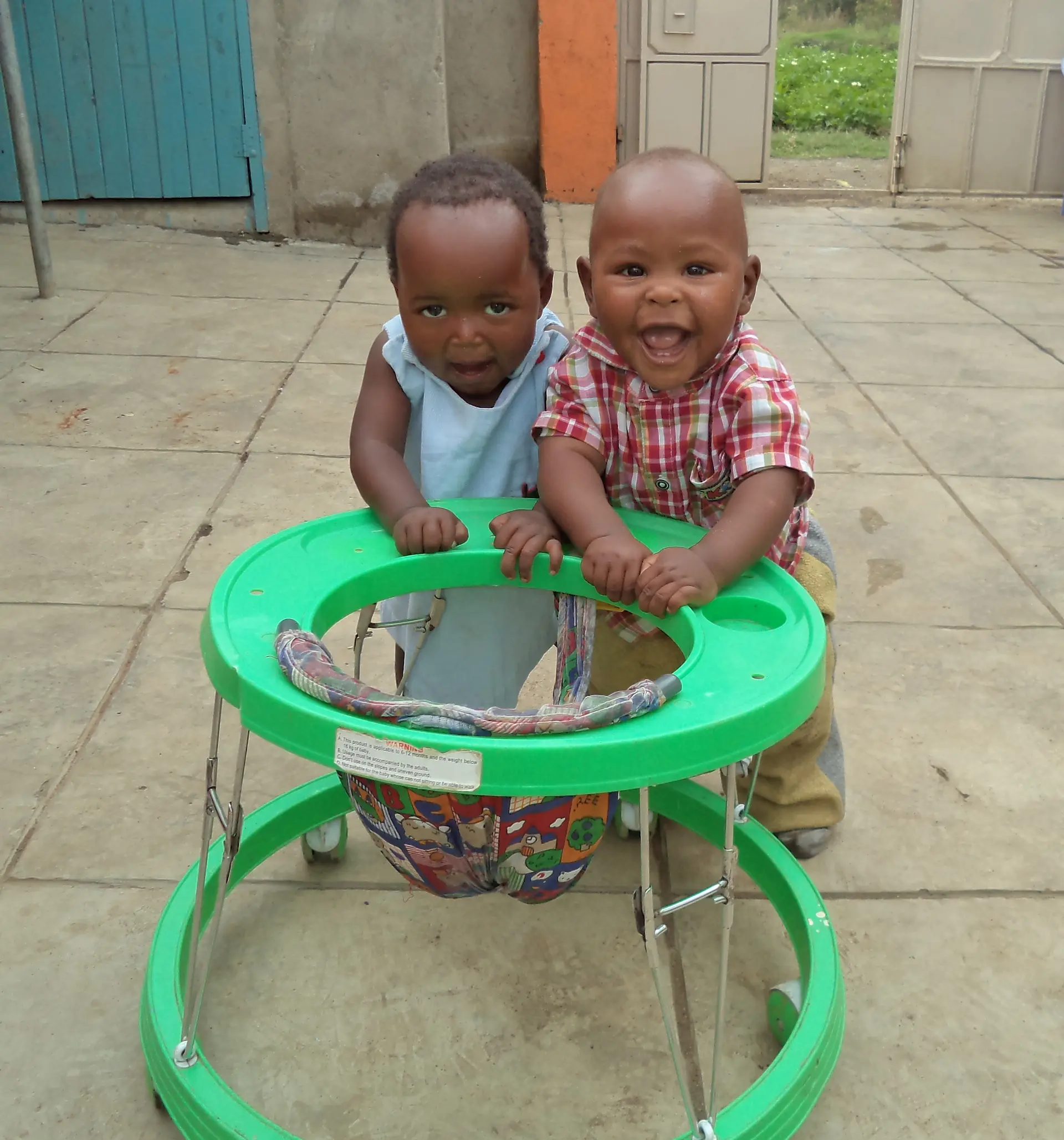Children and staff at Bethesda Child Care Centre, Mirangine, Kenya