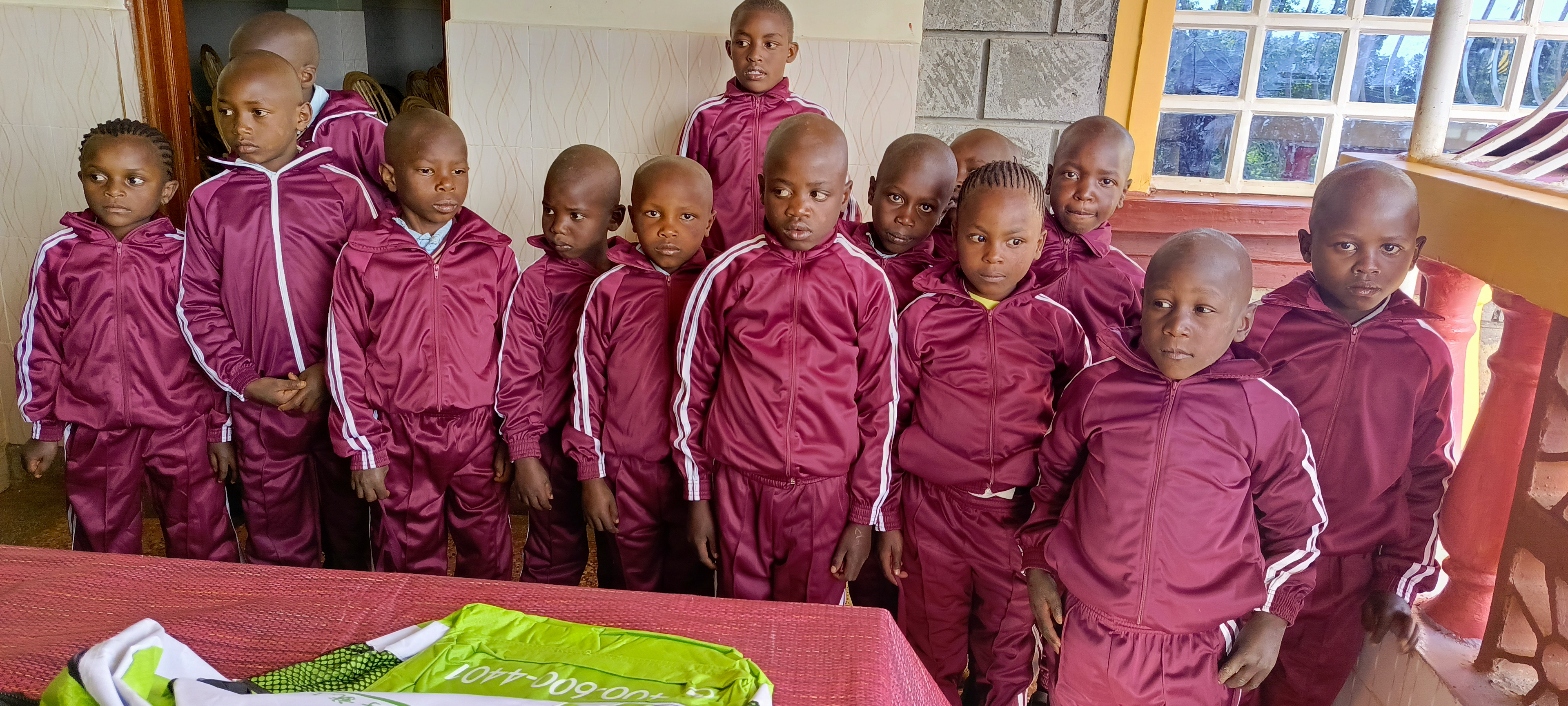 Children in sports kit at Bethesda Child Care Centre