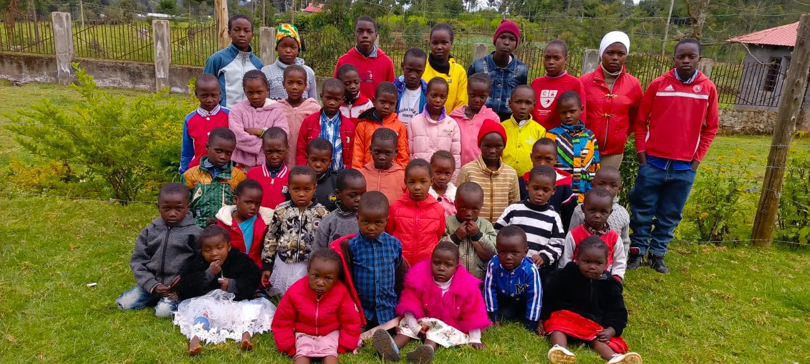 Children outdoors at Bethesda Child Care Centre