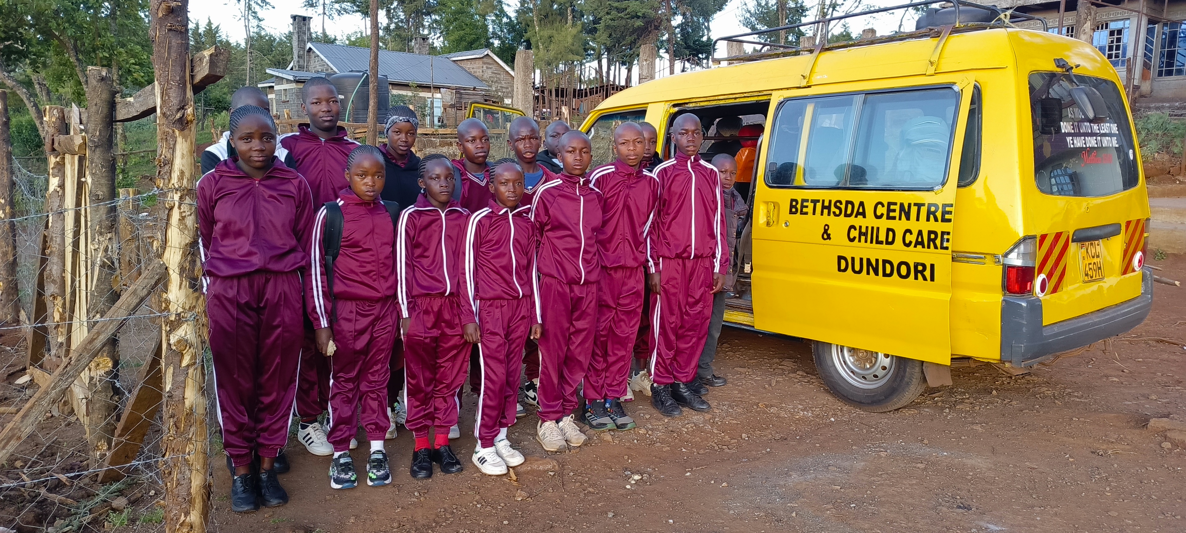 Children ready for school at Bethesda Child Care Centre