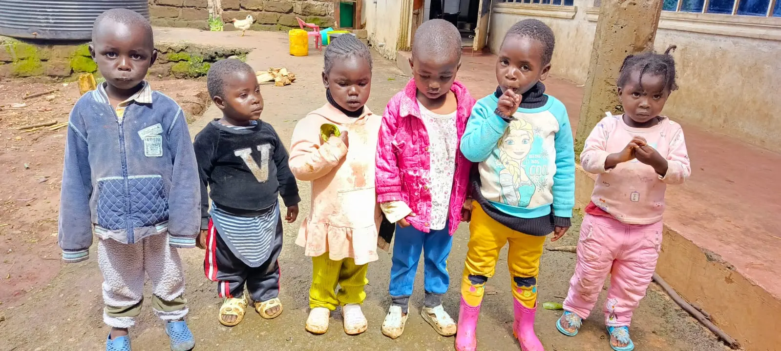Young children outdoors at Bethesda Child Care Centre